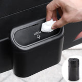 Car Trash Can with Lid with One Roll Plastic Trash Bag