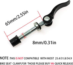 Bike Seat Clamp Seat Post Quick Release Saddle Parts