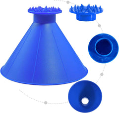 Magische Eiskratzer für die Windschutzscheibe eines Autos