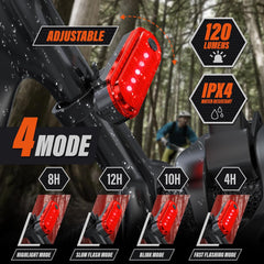 Wiederaufladbare Fahrradbeleuchtung mit elektrischer Klingel