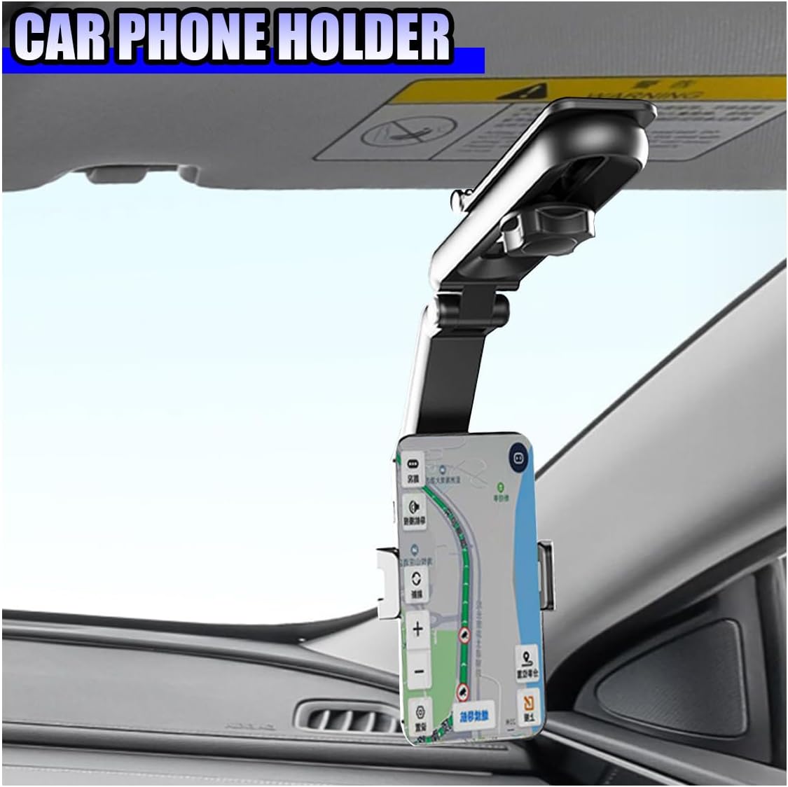 360° Rotatable Car Sun Visor Phone Holder