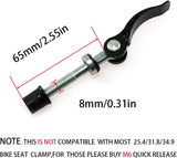 Bike Seat Clamp Seat Post Quick Release Saddle Parts