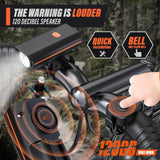 Rechargeable Bike Lights with Electric Bell