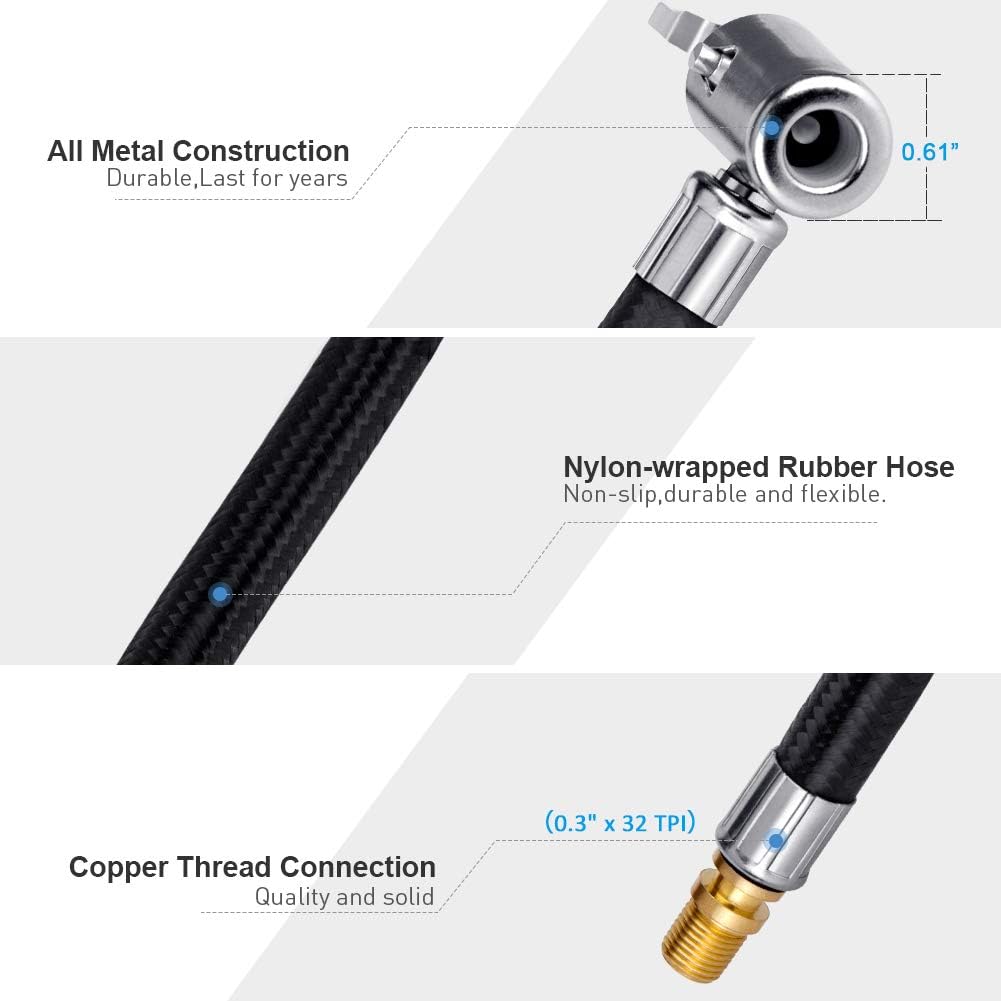 Adaptador de manguera para inflador de neumáticos