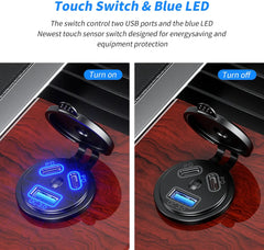 12V USB Outlet Quick Charge 3.0 USB Charger