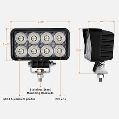 LED-Arbeitsscheinwerfer für Traktoren 