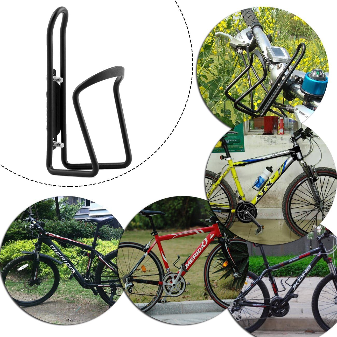 Soporte de jaula para botella de agua de bicicleta de aleación de aluminio