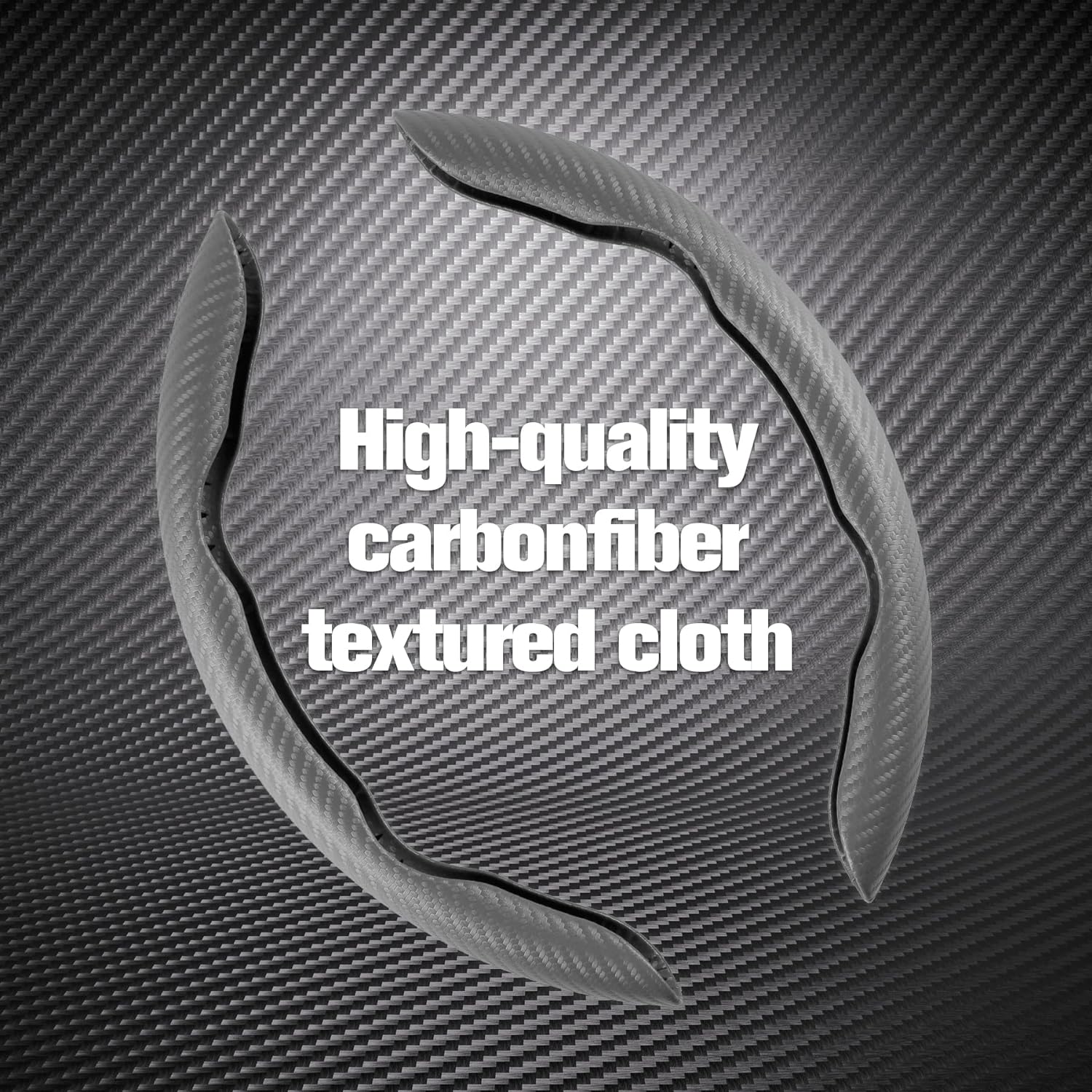 Car Carbon Fiber Anti-Skid Steering Wheel Cover