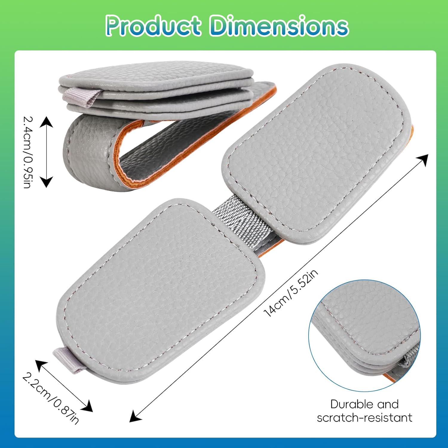 Soportes para gafas de sol para visera de coche