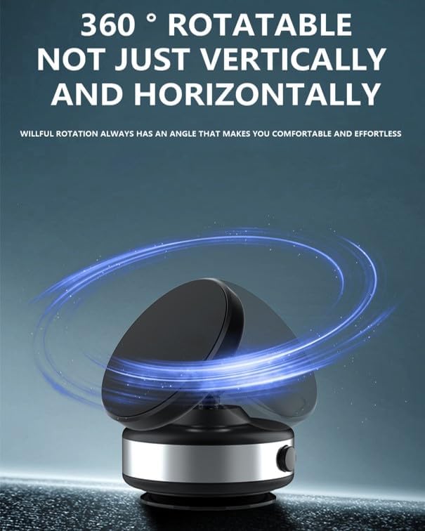 Electric Vacuum Suction Cup Magnetic Phone Mount