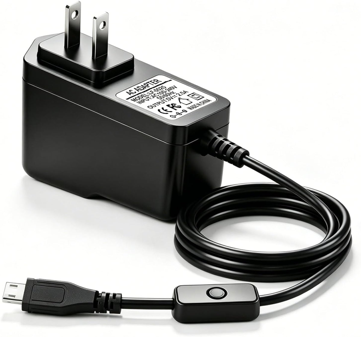 5V 2.5A Micro USB Power Supply Adapter Imagen principal del producto