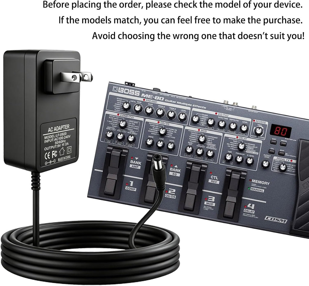 9V 2A Power Supply Adapter