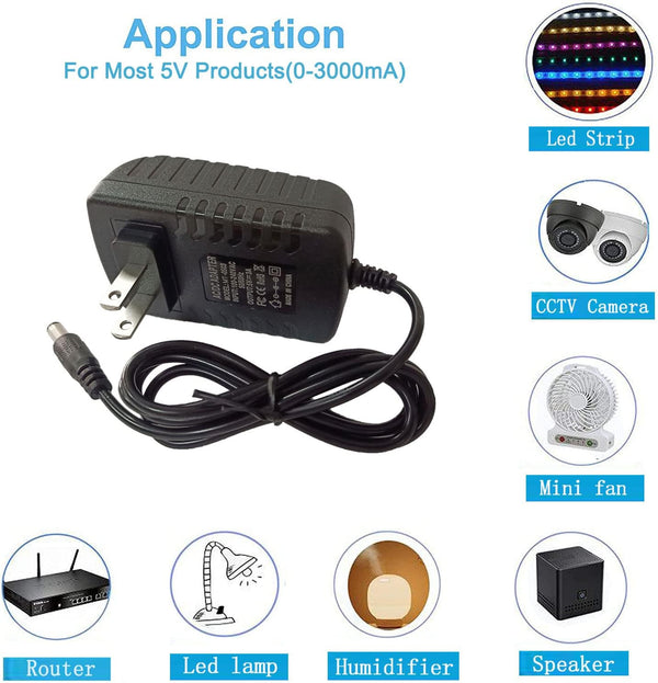 5V 3A DC Power Supply Adapter