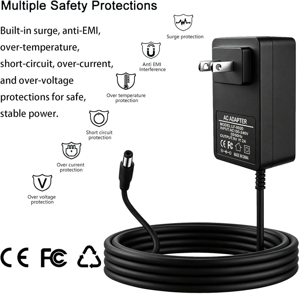 9V 2A Power Supply Adapter